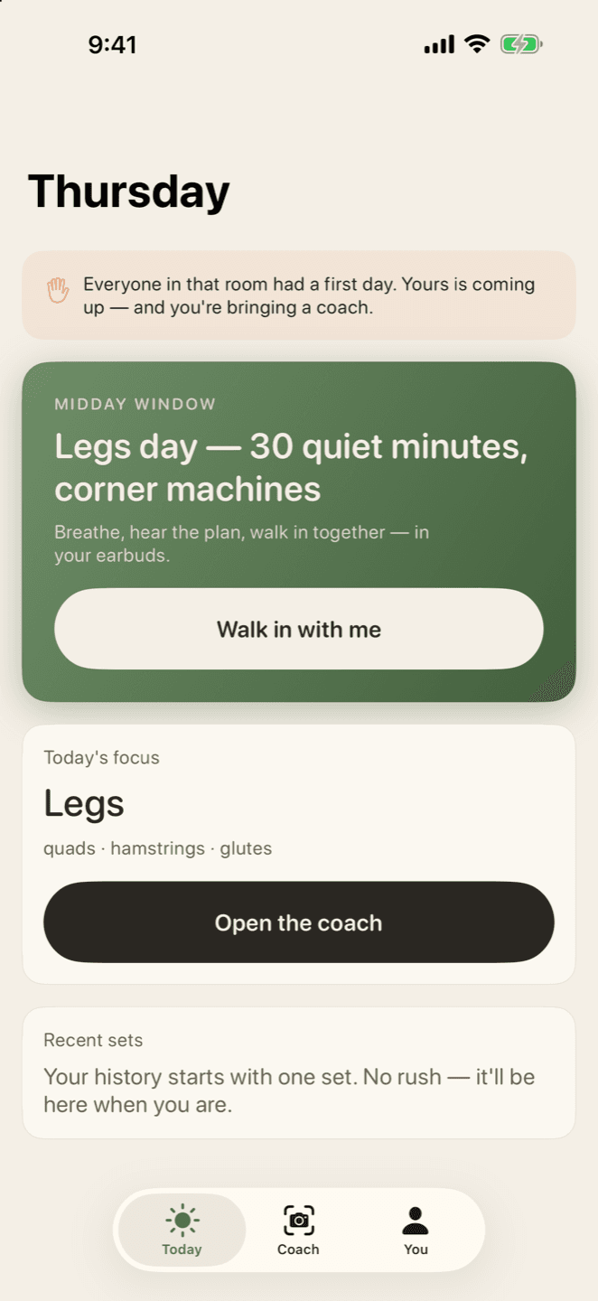 Spotter, real home screen